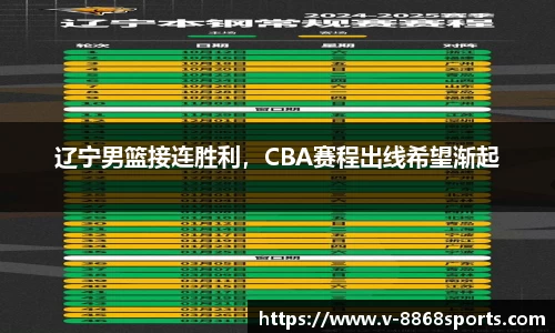 辽宁男篮接连胜利，CBA赛程出线希望渐起